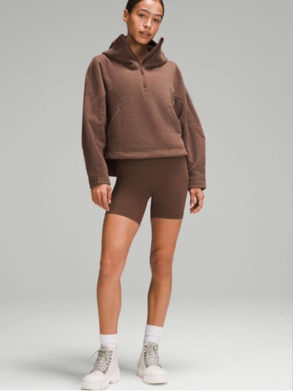 Lululemon Looped Terry Fleece Half-Zip Hoodie